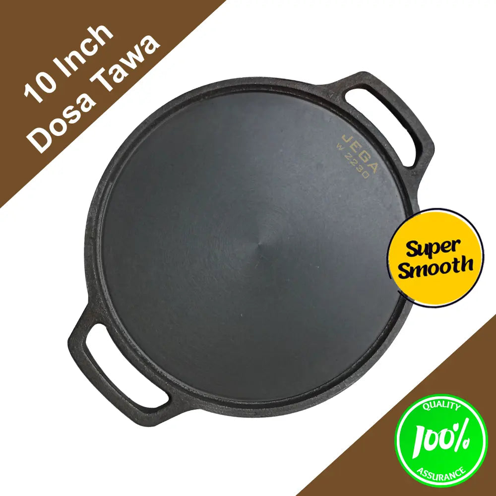 10 inch Cast Iron dosa tawa-double handled