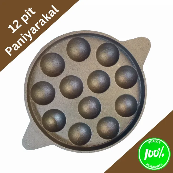 12 pit Cast Iron Paniyarakkal Smooth Finish