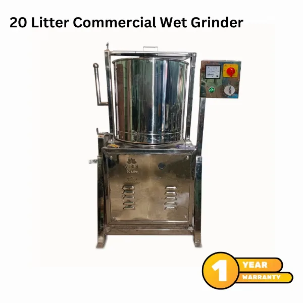 20 litre Commercial Vtech Wet Grinder with 2 HP copper motor, Food grade stainless steel drum