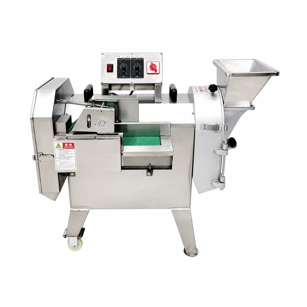 V CUT Twin Vegetable Cutter with Single Conveyor