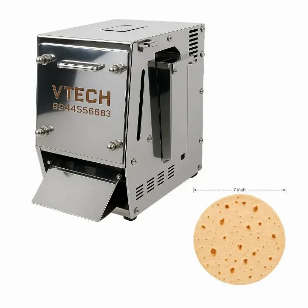 Chapathi Pressing Machine 8 Inch - Commercial